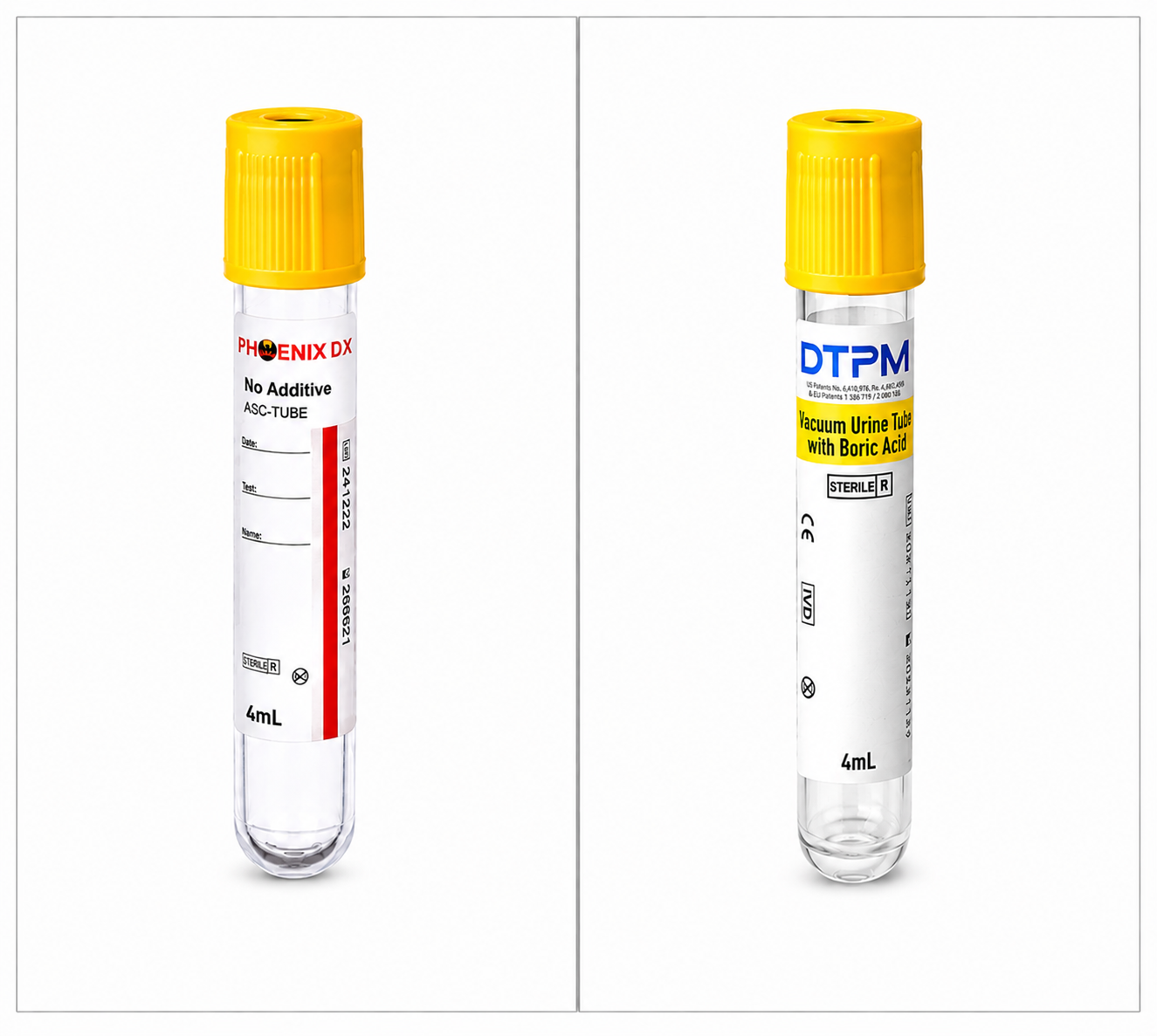 Vacuum Urine Transfer Tubes