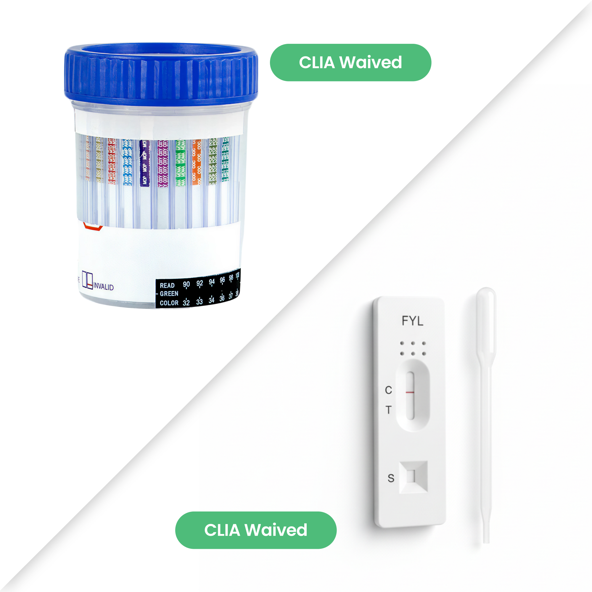 Bundle: 12 Panel UA Cups + Fentanyl Cassette