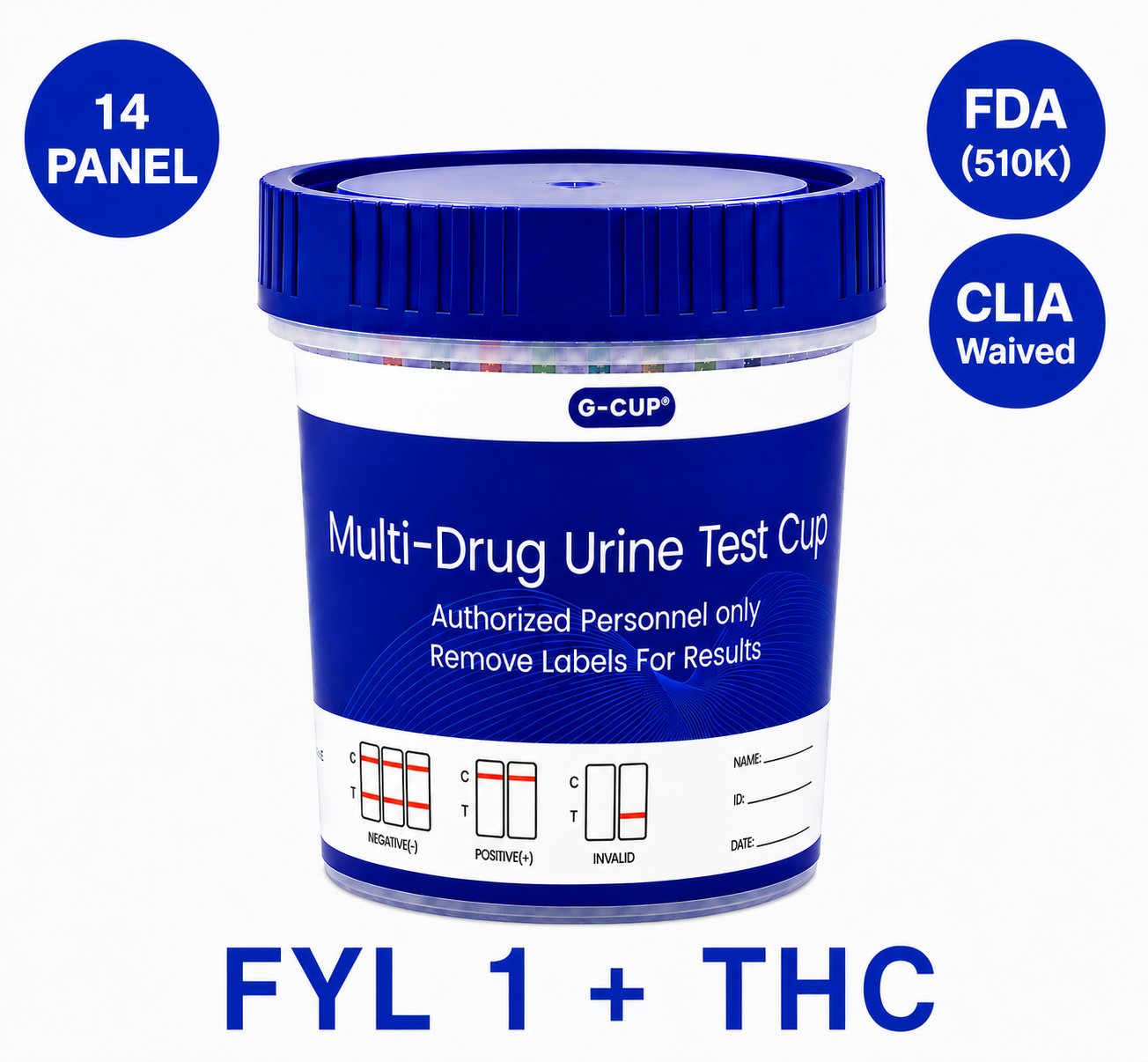 14 Panel UA Test Cups